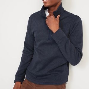 Old Navy Sweater-Fleece Mock-Neck Quarter-Zip Sweatshirt for Men - L
